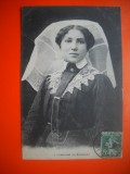 HOPCT 506 X BARBICHET -FEMEIE 1912 -FRANTA -TCV-COSTUM SI COAFURA / COSTUME TRADITIONALE -EUROPA -