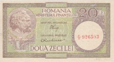 ROMANIA 20 lei 1947, 1948, 1950 Luca Rubicec Filigran RPR Rasturnat