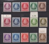 LOT TIMBRE GERMANIA (BERLIN) MNH 1951 MI. 75-79; 1951 MI. 82-86; 1953 MI. 101-105, Nestampilat