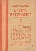 Gazeta matematica, Nr. 7/1985 foto