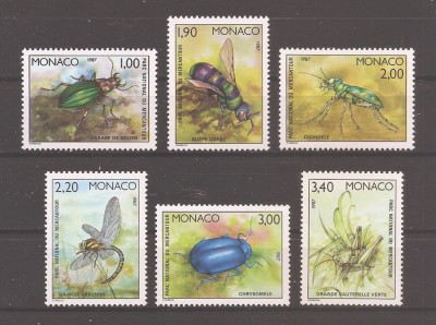 Monaco 1987 - Insecte &amp;icirc;n Parcul Național Mercantour, MNH foto