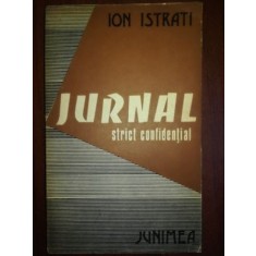 Jurnal strict confidential- Ion Istrati