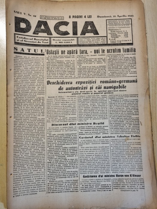 Dacia 18 aprilie 1943-interviu caricaturistul ioan suciu,stiri de pe front