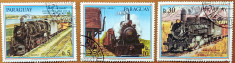 PARAGUAY-&amp;#039;&amp;#039;LOCOMOTIVE-VECHI&amp;#039;&amp;#039; -Set-3v--stampilat foto