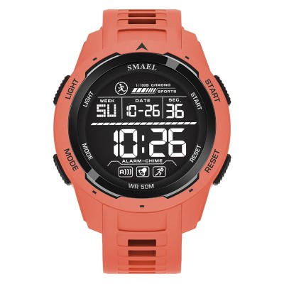 Ceas de mana barbatesc Smael Casual Stil Militar Army Sport Digital Fashion Cronograf Rosu foto