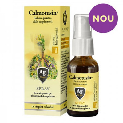 Calmotusin Balsam Spray cu Argint Coloidal 20ml Dacia Plant foto