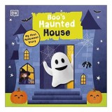 "Boo's Haunted House" - Carte Copii Board Book cu monstri, fantome si creaturi infricosatoare