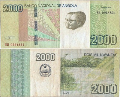 2012 (X), 2.000 kwanzas (P-157a) - Angola! foto