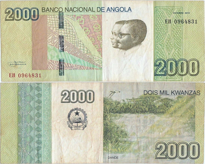 2012 (X), 2.000 kwanzas (P-157a) - Angola!