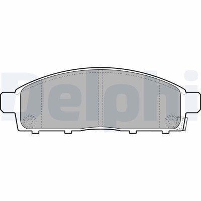 DELPHI LP2074 set placute frana,frana disc foto