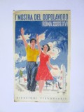 Rară! Italia carte poștală cu propagandă fascistă PNF(Partidul Național Fascist)-Benito Mussolini 1938