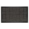 Covoras usa intrare, model in relief, din cauciuc si mocheta, 75x45 cm, negru cu gri, ConceptSeller