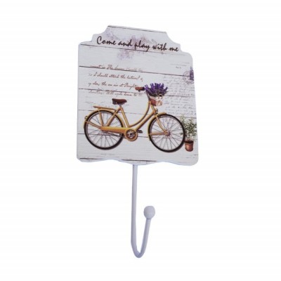 Cuier suport din lemn Pufo Bicycle Trip pentru cheie, 11 cm foto
