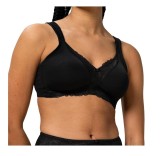 Sutien Triumph Modern Lace+Cotton N Negru 95C Fara Armatura Bumbac Dantela Outlet