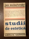 Jan Mukarovsky - Studii de estetică