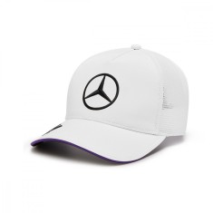 Mercedes AMG Petronas ?apca de baseball Driver Lewis Hamilton white F1 Team 2024 - uniw foto