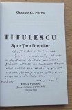 Titulescu / colecția personală a lui Corneliu Vadim Tudor / Autograf George Potra