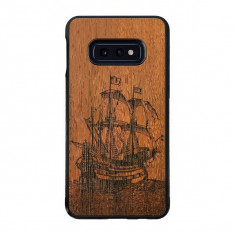 Husa de protectie, Smartwoods Galleon, Galaxy S10 Plus, Maro foto