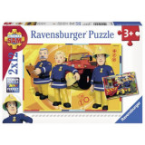 Puzzle Pompier Sam, 2X12 Piese, Ravensburger