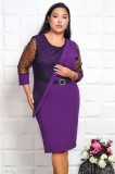 Cumpara ieftin Rochie Eleganta Gabri Mov - 54Marimea, Yves