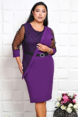 Rochie Eleganta Gabri Mov - 52Marimea foto