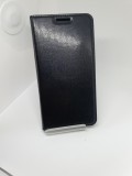 Cumpara ieftin Husa Flip Carte Samsung Galaxy A3 2017 + Cablu de date Cadou, Auriu, Negru