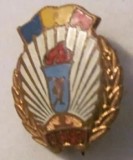 Cumpara ieftin CY - Insigna UCFS (Uniunea pentru Cultura Fizica si Sport) / 2 cm x 2 cm / Stare foarte buna, estetica foarte frumoasa