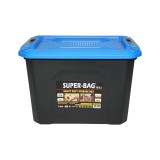 Cutie de depozitare heavy duty 18L cu capac, albastra, Breckner