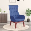 VidaXL Scaun de relaxare, albastru, material textil
