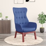 VidaXL Scaun de relaxare, albastru, material textil