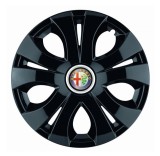 Cumpara ieftin Set 4 Capace Roti pentru Alfa Romeo, model Top Black, R15