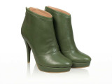 Botine piele naturala Eda Verde - sau Orice Culoare