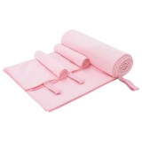 vidaXL Set de Prosoape Sport 3 pcs Roz Poliester și poliamidă 42011505