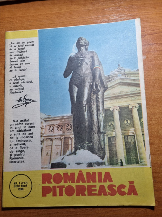 romania pitoreasca ianuarie 1990-primul nr dupa revolutie,art revolutia romana