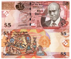 Bahamas 5 Dolari 2013 P-72 UNC
