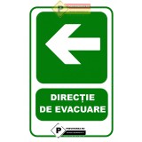 Indicatoare pentru directie de evacuare pentru stanga