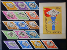 Timbre 1964 Jocurile Olimpice de la Tokyo MNH foto