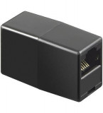 Adaptor prelungire RJ45 mama-mama negru Goobay