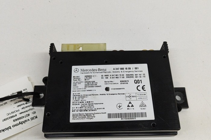 Modul de control Bluetooth MERCEDES-BENZ GLE W167 2022 OEM: A2479001809,A2479017002,A2479027703 27456069