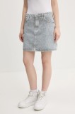 Hugo Blue fustă din denim mini, evazati, 50537444