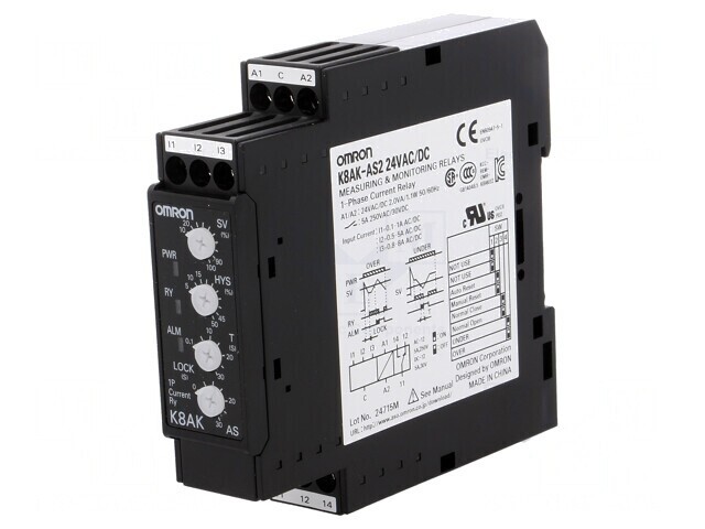 Releu Monitorizare Curent AC/DC K8AK-AS2 24V