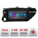 Navigatie Toyota Hilux 2016- I-TY59 4+64 ecran 10.33&quot; Android Waze USB Navigatie Internet Youtube Radio CarStore Technology