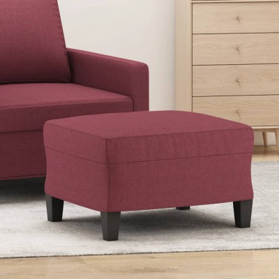 vidaXL Taburet, roșu vin, 60x50x41 cm, material textil foto