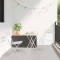 vidaXL Scaun pliabil pentru grădină 2 pcs Alb 42 x 46 x 82cm Oțel 42002956