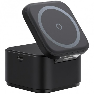 Incarcator Retea Wireless Baseus MagPro 2in1, 25W, 1.67A, Negru P10264100121-00 foto
