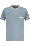 Cumpara ieftin Napapijri Tricou barbati, cu buzunar pe piept si imprimeu, Regular Fit, Gri inchis, S