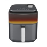 Friteuza cu aer cald HAF-H7DLST1800, 1800W, 6.7 L, Touch, 8 programe, TIMER 60 MIN, Gri antracit, Heinner