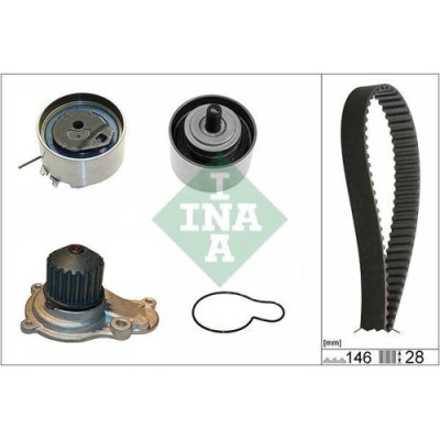 Kit distributie + Pompa apa Chrysler Pt Cruiser (Pt), Pt Cruiser Cabriolet, Sebring (Jr), Sebring Cabriolet (Jr), Voyager 4 (Rg; Dodge Caravan (Rg), foto