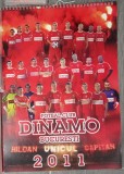 Calendar de perete Dinamo București 2011 cu file detașabile