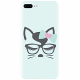 Husa silicon pentru Apple Iphone 8 Plus, Angel Cat